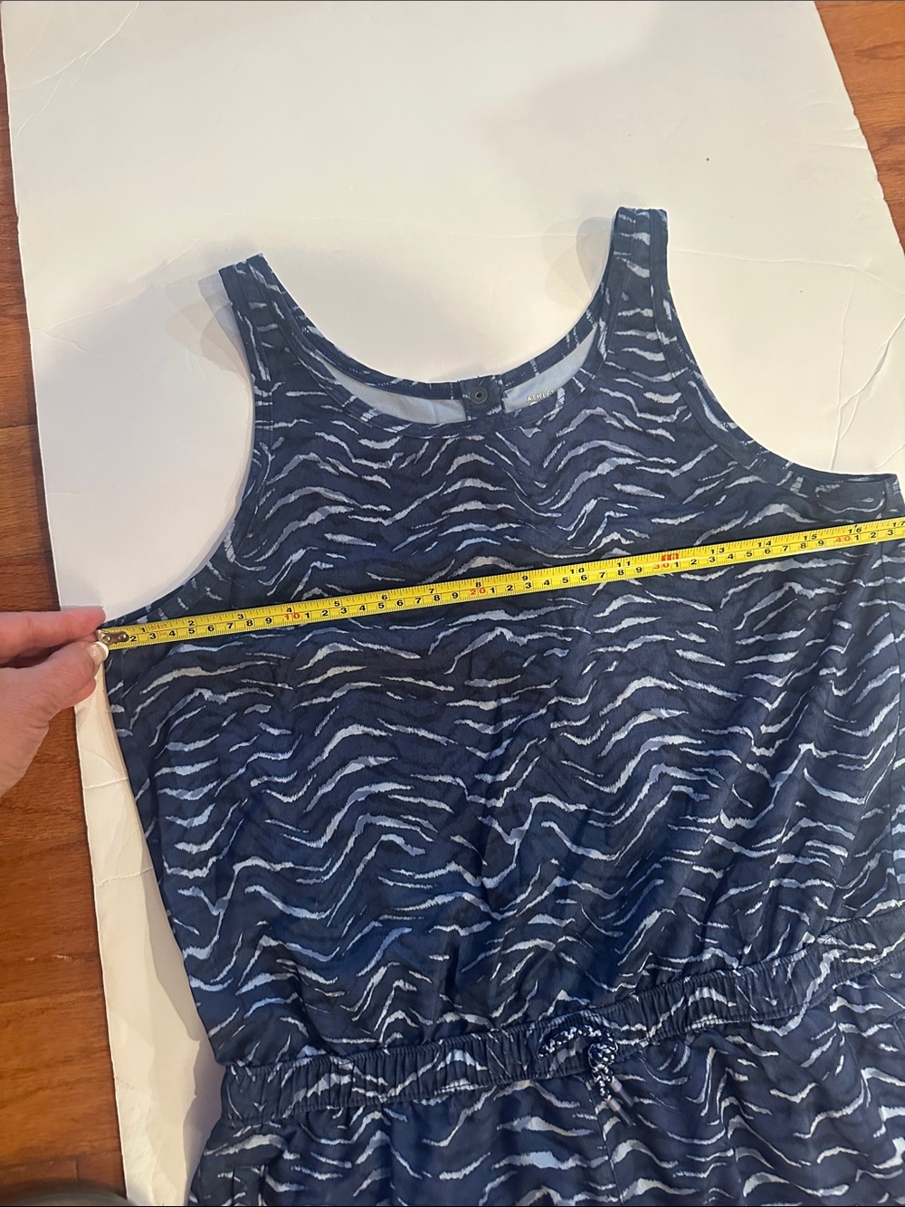 Athleta Navy Wave-Print Girls' Romper - Picture 5 of 5